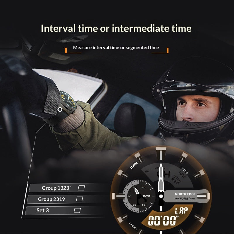 Men's Multifunctional Quartz Watch Movement Sports Wristwatch