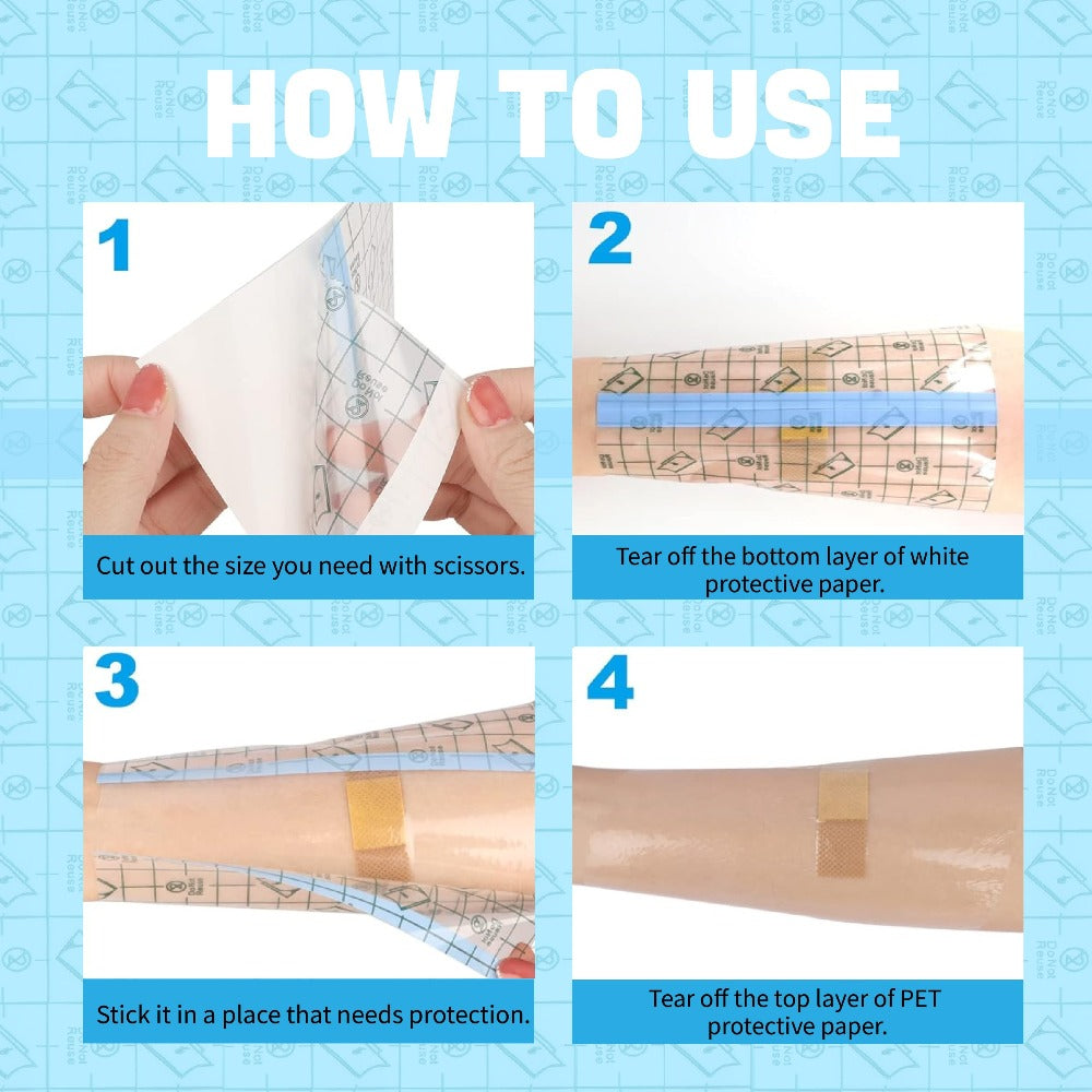 Tattoo Bandage Roll Clear Second Skin Film for New Tattoo Healing for Temporary Body Art, Festivals and Costumes — image 9