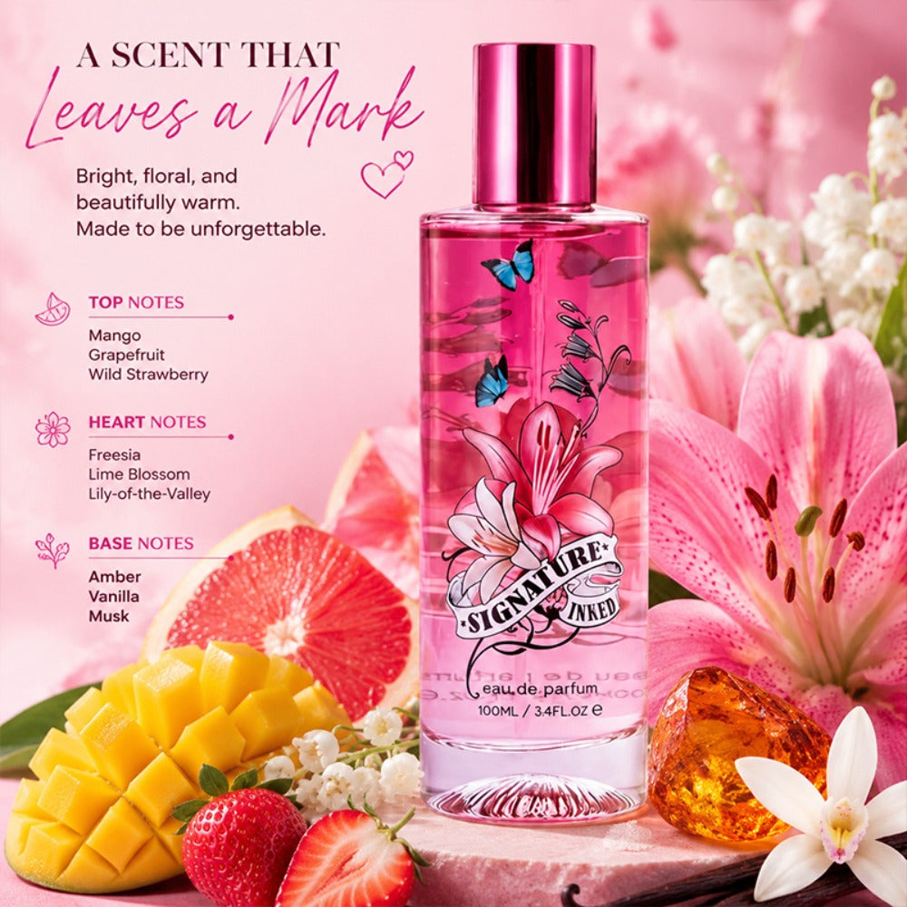 Eau de Parfum Fruity Collection for Women 100ml in Pink Bottles with 4-Note Source Profile — image 9