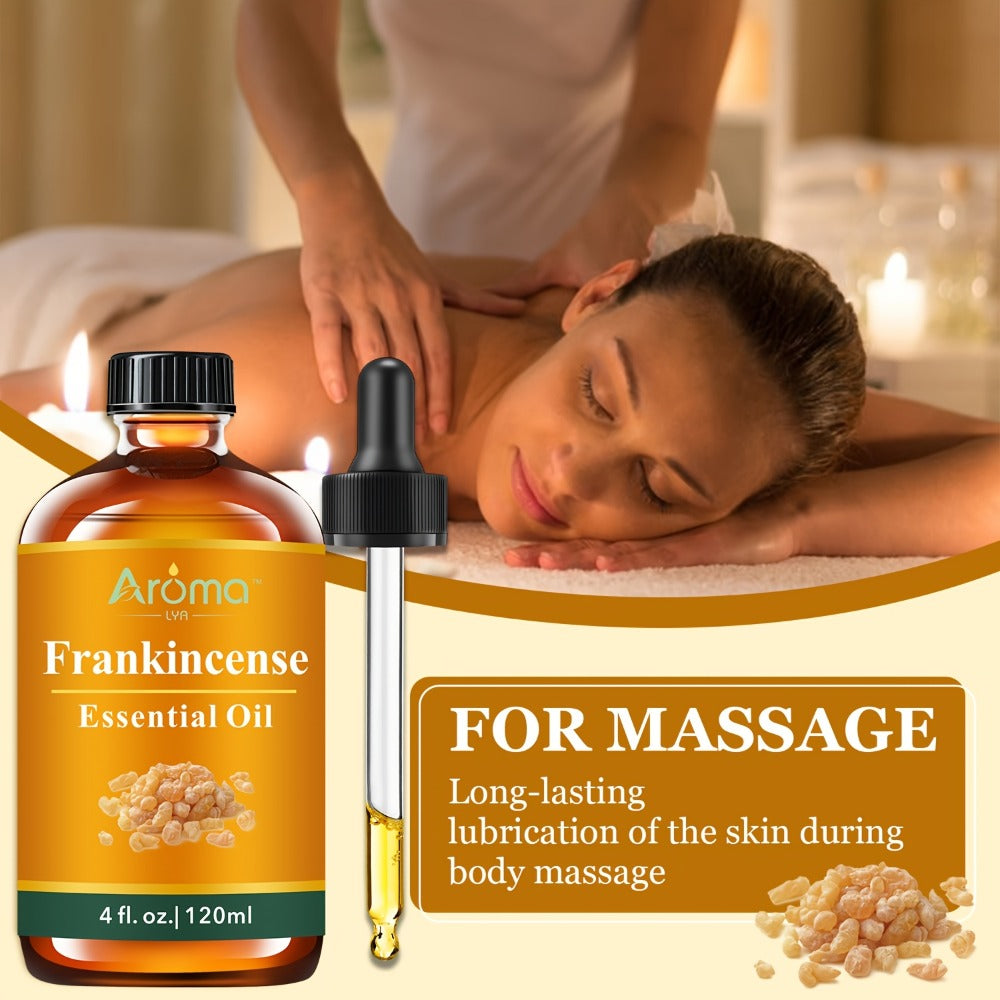 Essential Oil Frankincense 120ml Dropper Bottle with Warm Resinous Scent for Diffuser and Candles — image 4