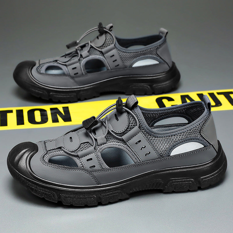 Summer Beach Hole Wading Rotating Button Sandals Men's Casual Shoes