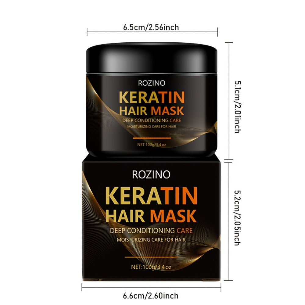Five-Piece ROZINO Keratin Hair Care Set with Shampoo, Conditioner, Mask and Oil Container Formats — image 6