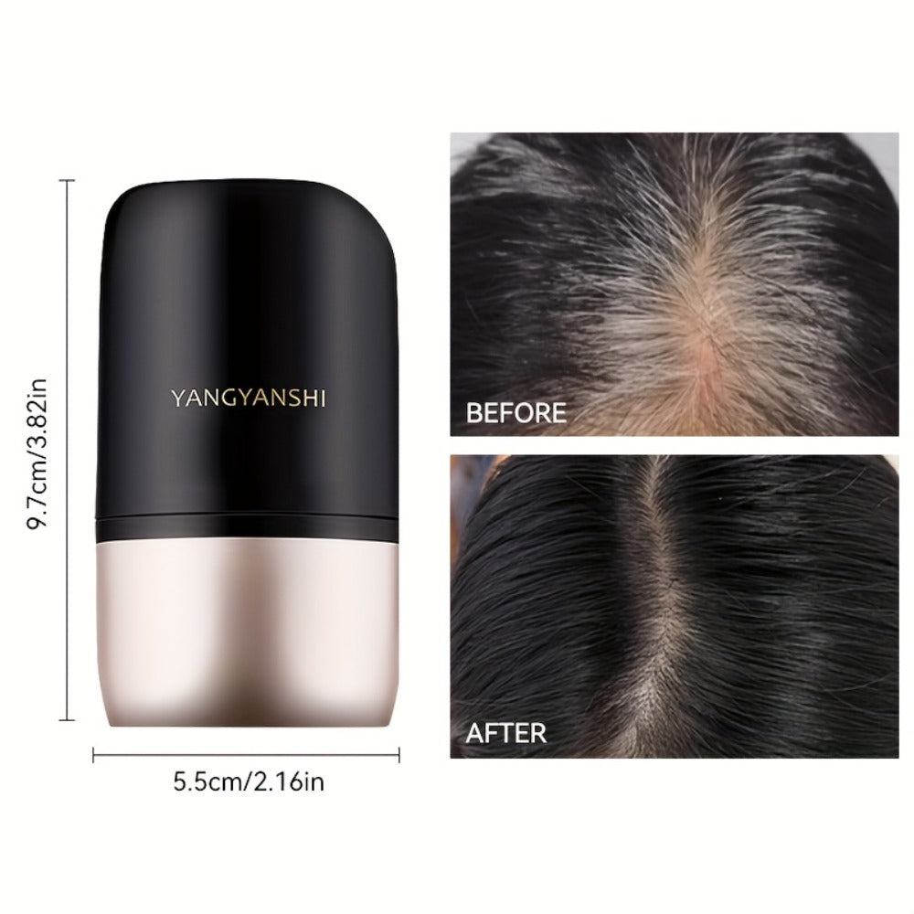 Root Touch Up Hair Dye Stick Instant Gray Hair Coverage Pen Waterproof Sweatproof Colorfast No Stain on Clothes Natural Black