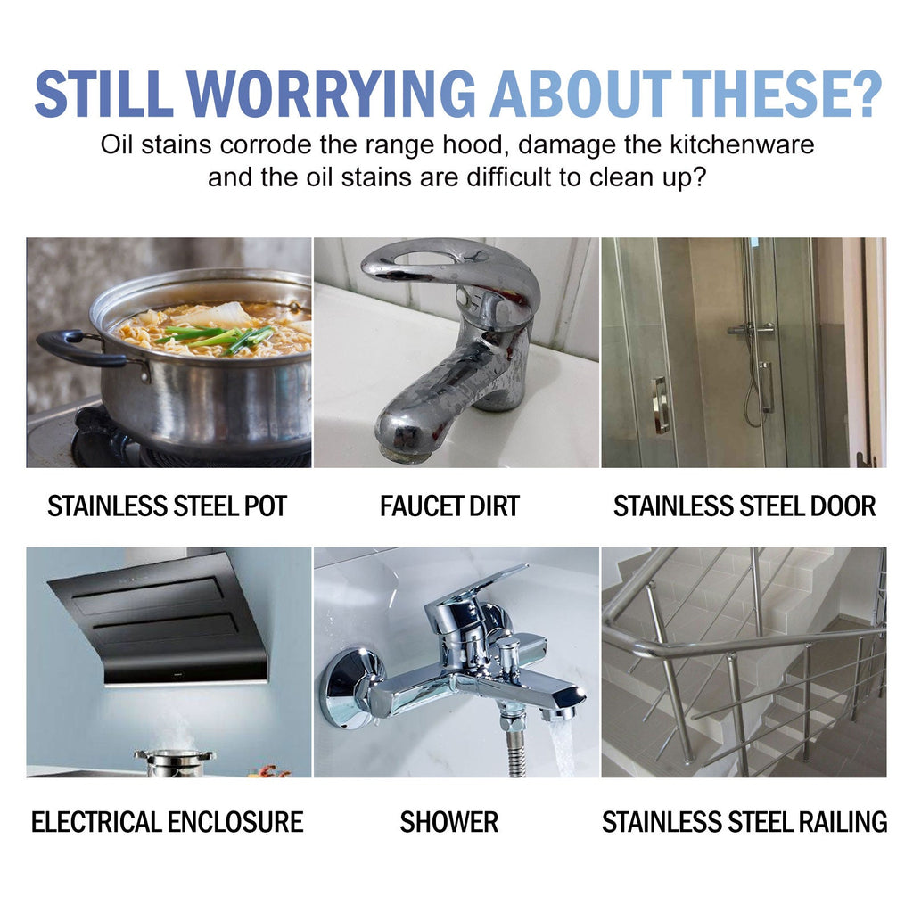 Metal Polishing Wax, Household Kitchen Range Hood Pot Cleaning, Rust Removal, Grease Polishing Cleaner