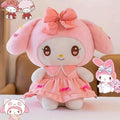 Kuromi My Melody Plush Doll Princess Dress, Collectible Sanrio Stuffed Animal with Pink Bow & Ruffled Collar — image 11