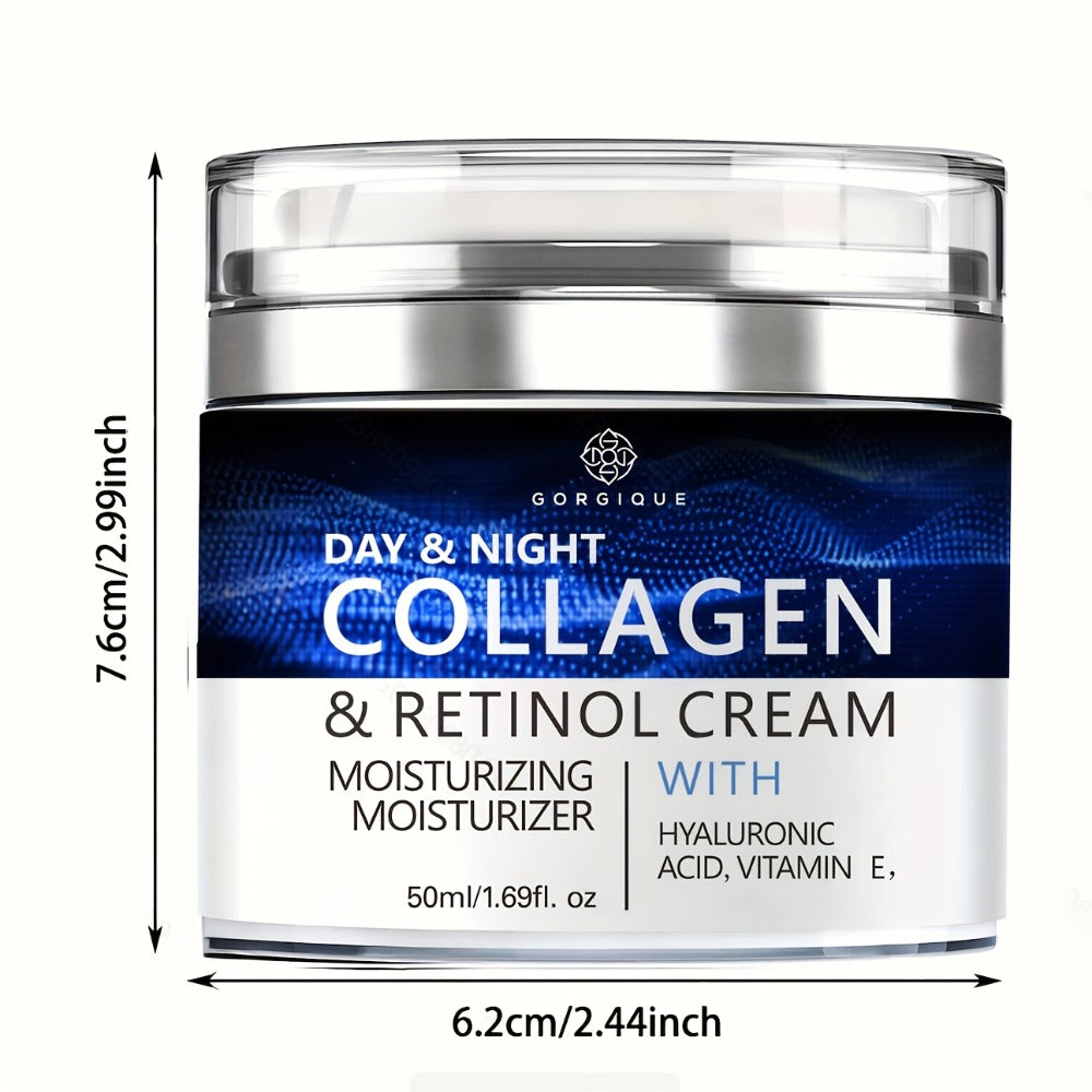 Collagen Face Cream with Retinol Hyaluronic Acid Day Night Deeply Nourishing Wrinkle Skin Care for Women Men All Skin Types 5