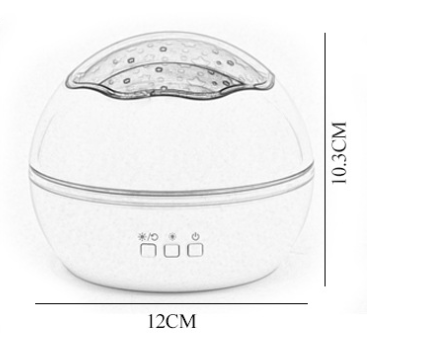 Star projector lamp USB baby sleep light bedroom ball light