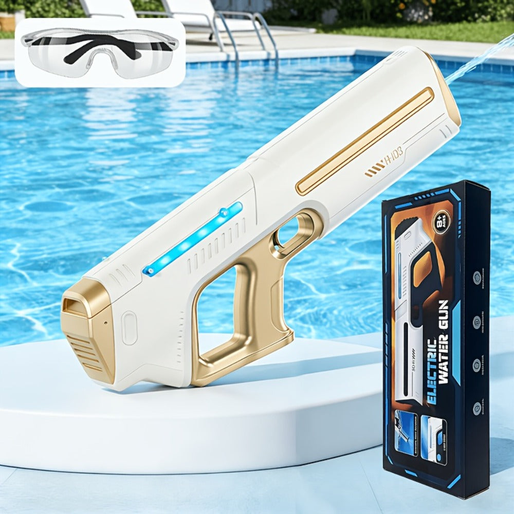 Electric Pulse-Light Water Blaster Bundle with Hard Case, Pictured Goggles and Three Color Choices — image 8