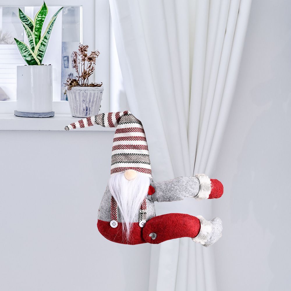 Festive Santa or Snowman Christmas Curtain Buckle Tieback