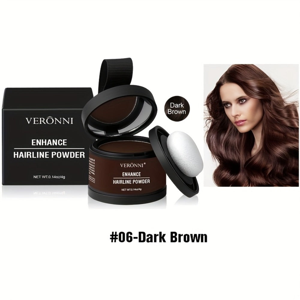 Hairline Shadow Powder Kit with Brush – Waterproof Hairline Concealer & Hair Root Touch Up Powder | Instant Fuller-Looking Ha