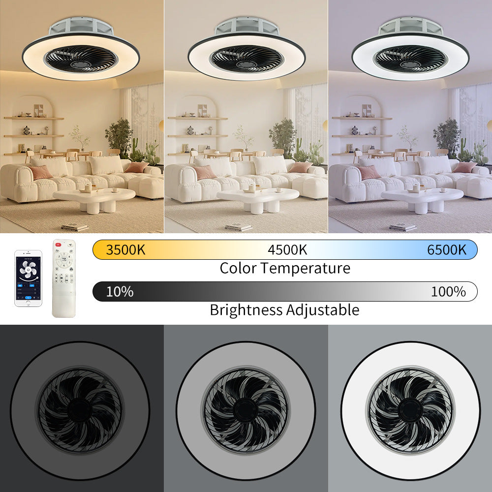 Smart Bedroom Ceiling Fan Lamp LED Ceiling Fan Lights