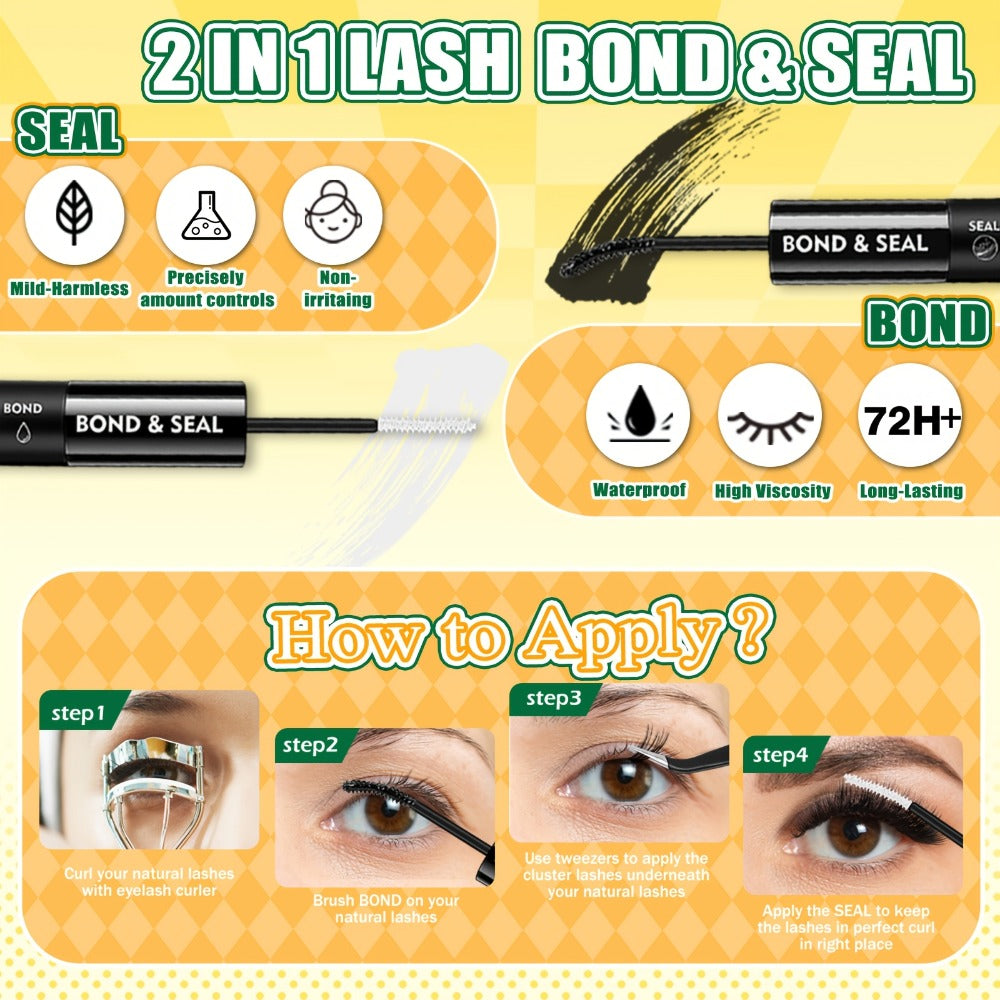 False Eyelash Cluster Kit with Four Package Options from 209 to 1993 Pieces plus Tools and Gift Bags — image 4