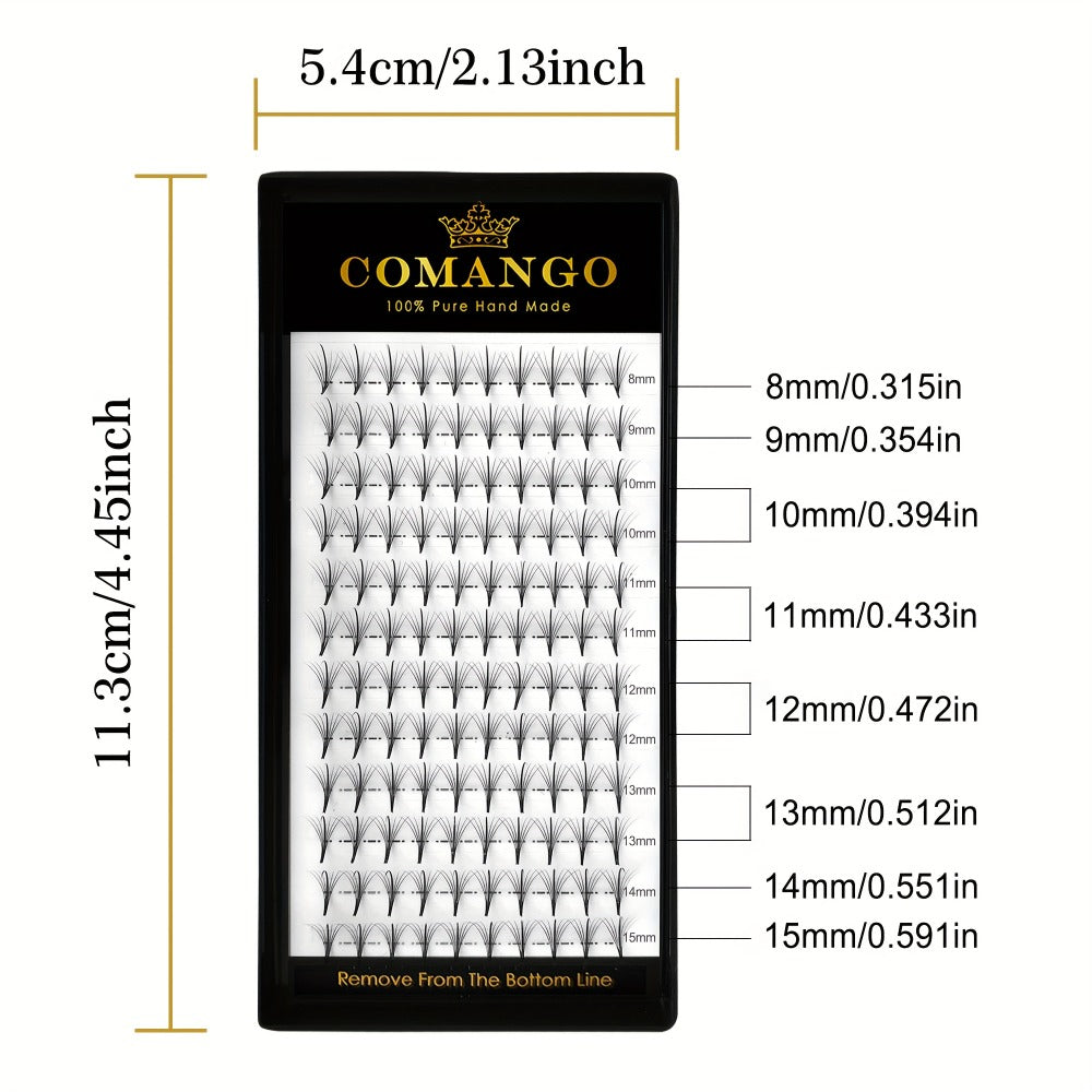 120-Fan Tray Premade Volume Lash Extensions 5D 7D 9D Wispy Faux Mink Eyelash Extensions C D Curl Mix 8-15mm — image 6