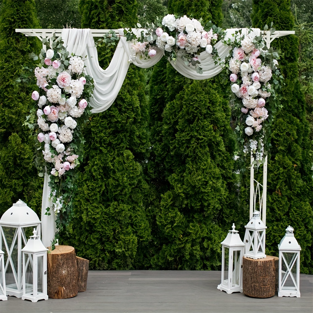 Wedding Arch Metal Garden Arbor Pergola Rose Trellis Backdrop Stand — image 4