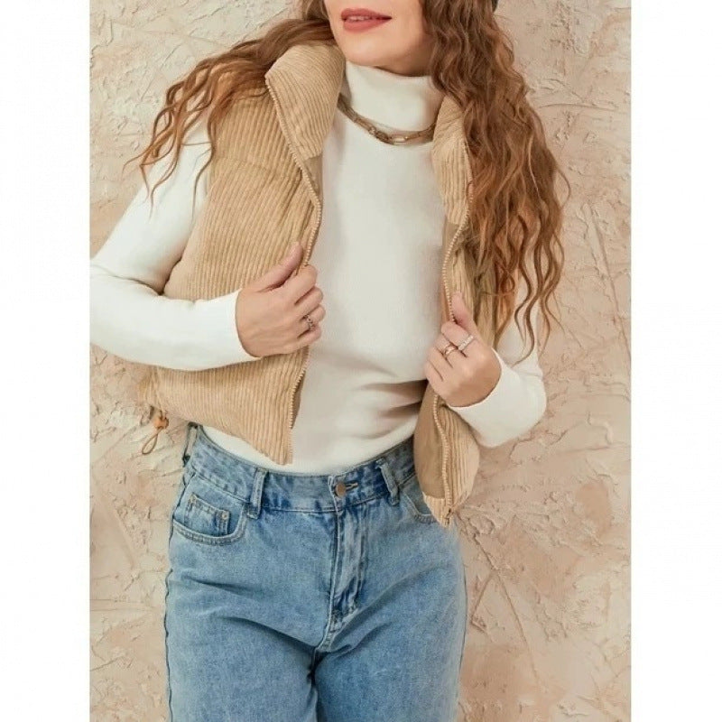 Vest Sleeveless Cotton Coat Jacket Women