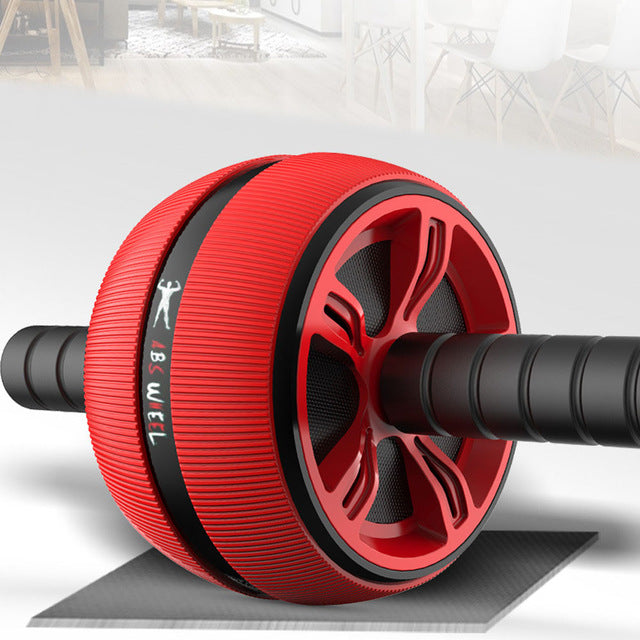 Silent TPR Abdominal Wheel Roller Trainer Fitness Equipment Gym Home Exercise Body Building Ab roller Belly Core Trainer - V.I.P Digital Presence