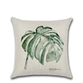 Plain and elegant flax leaf pillow
