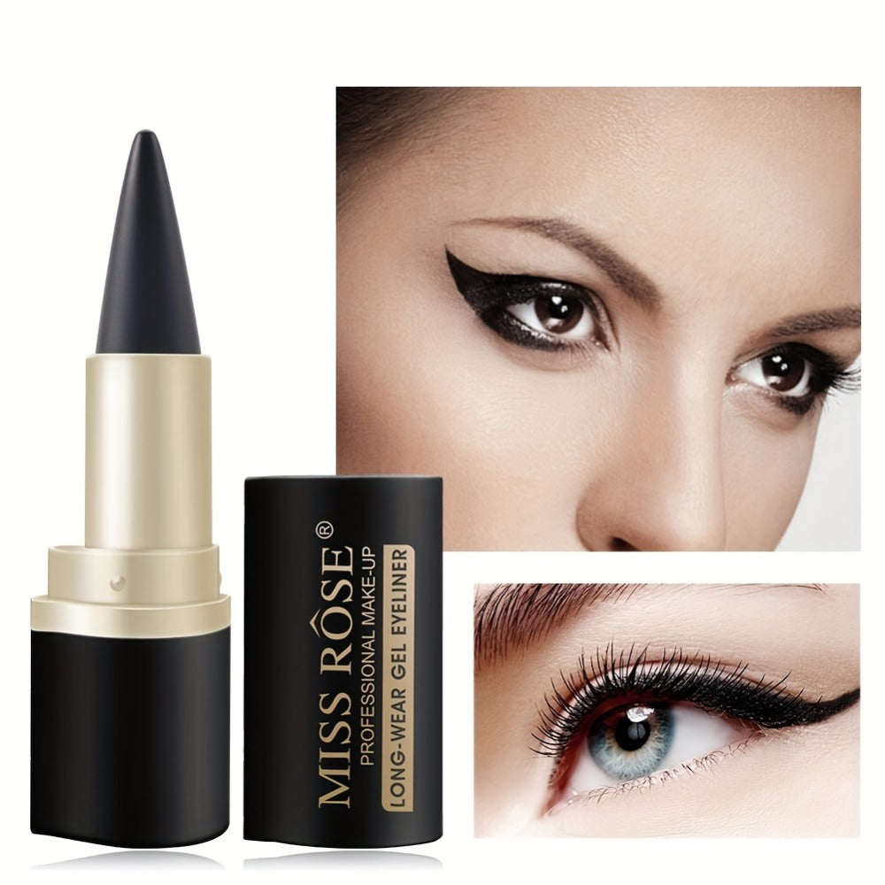 Creamy Gel Eyeliner Pencil Set 3pcs Black Waterproof Sweat-Resistant Smudge-Proof Matte Eye Liner — image 10