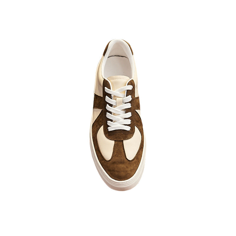 Retro Colour Block Skateboard Shoes - Unisex Casual Flat Trainers