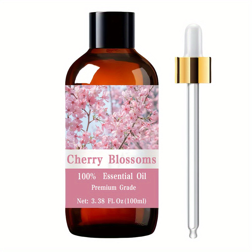 Aromatherapy Oil Cherry Blossom Floral Body Oil in 100ml Bottle for Massage, Meditation and Personal Care — image 7