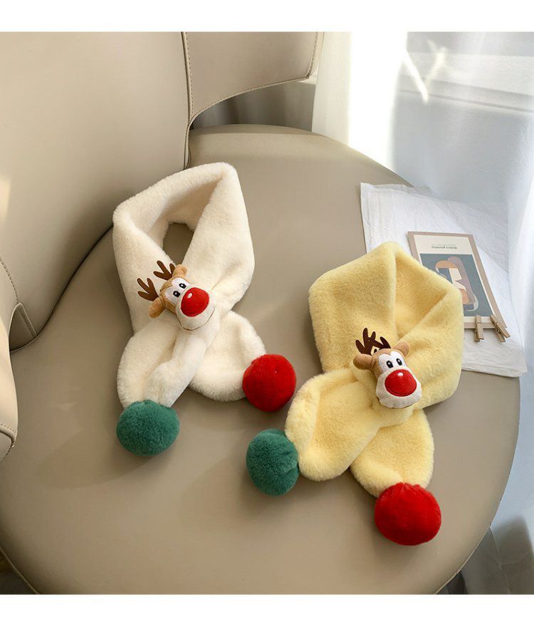 Children's Scarf Warm Plush Thick Windproof
