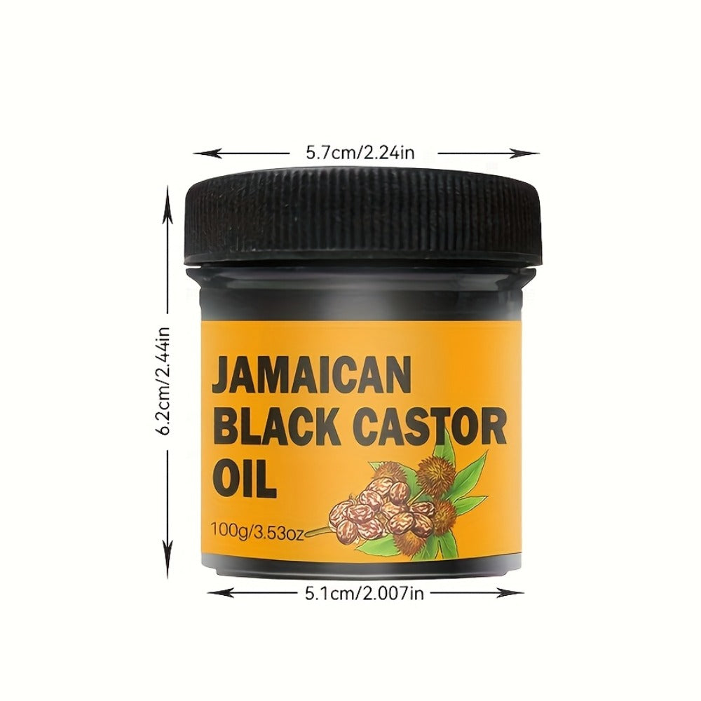 Jamaican Black Castor Hair and Scalp Oil in a 100g Wide-Mouth Jar with 3.53 oz Net Weight Label — image 5