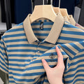 Striped Casual Men's Short Sleeve