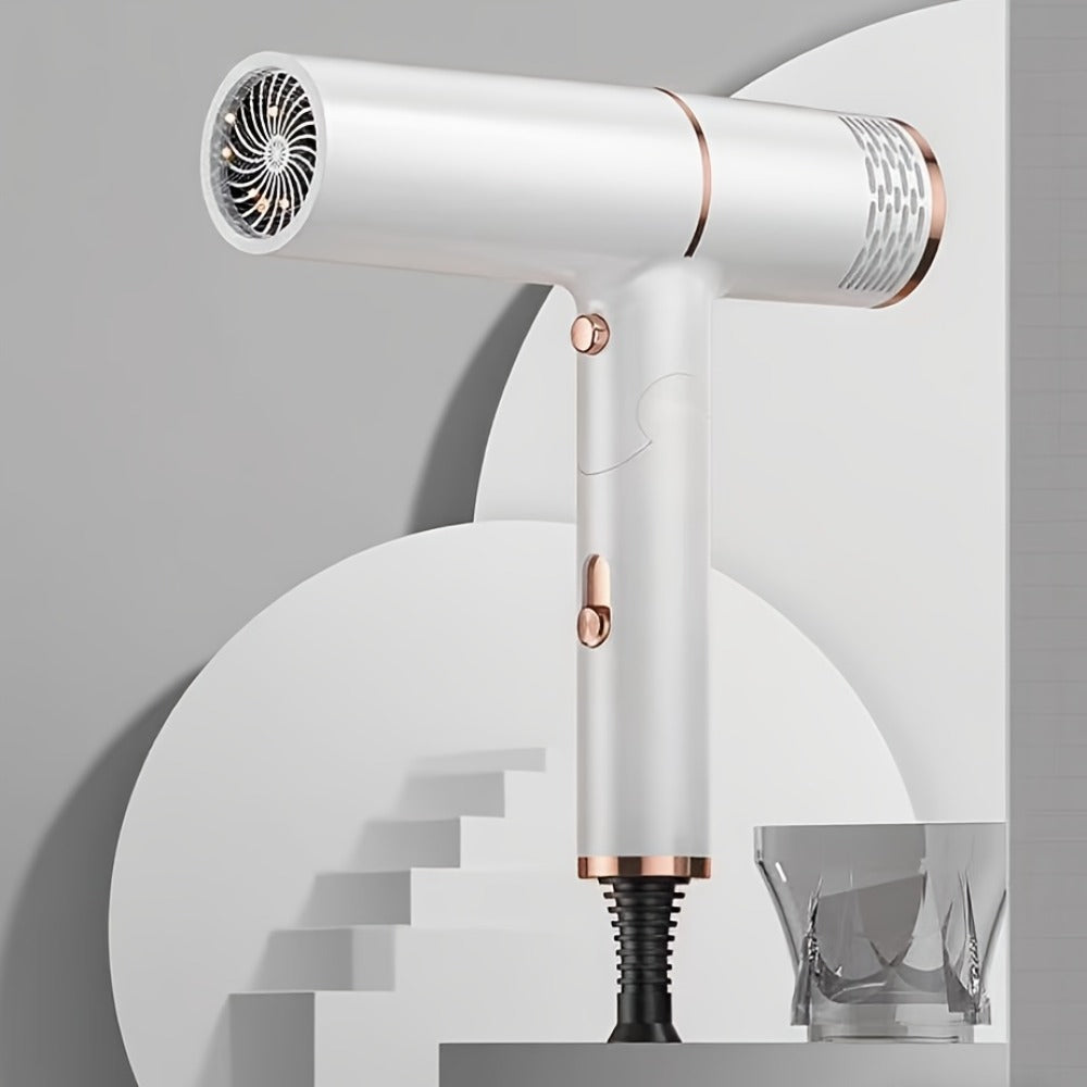 Foldable Hair Dryer with Storage Stand, Concentrator-Style Nozzle, Hot and Cold Air Labels and Four Colors — image 2