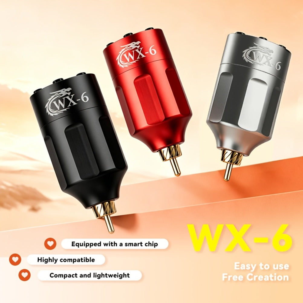 WX-6 Rechargeable Tattoo Power Supply with LED Display and Four RCA or DC Color Configurations — image 15