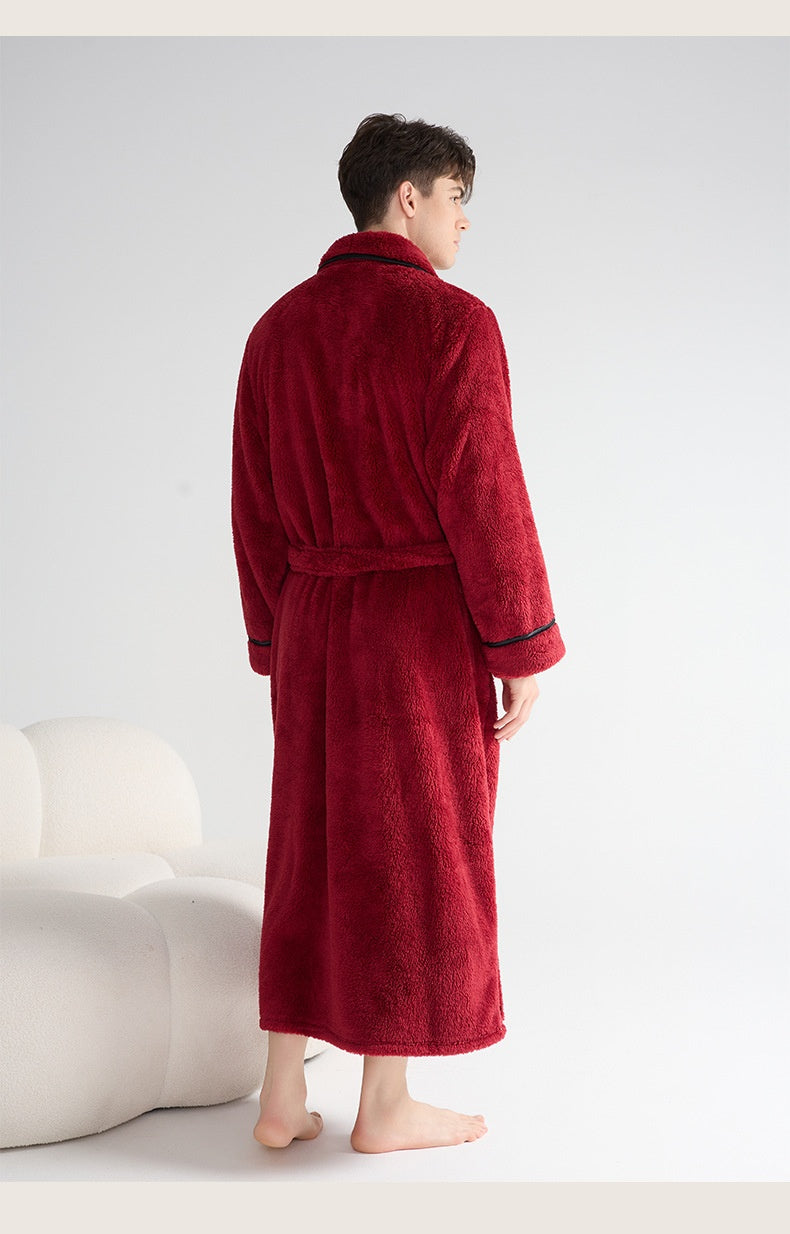 Autumn And Winter Thick Night-robe Couple Style