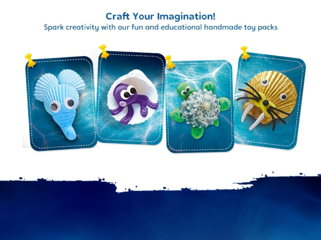 Seashell Painting Craft Kit with 12 Shell Forms, Glow-Labeled Paints, Brushes, Gems and Stickers — image 15