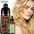 Hair Dye Shampoo, SJOPA 500ml Bottle and Rosemary Hair Oil Set with Seven Color Options for At-Home Color Selection — image 1