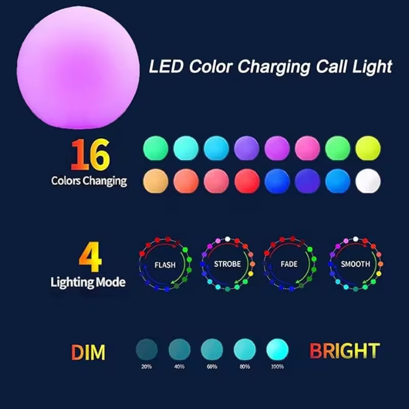 Solar Moon Light with Color Changing Spherical Glow
