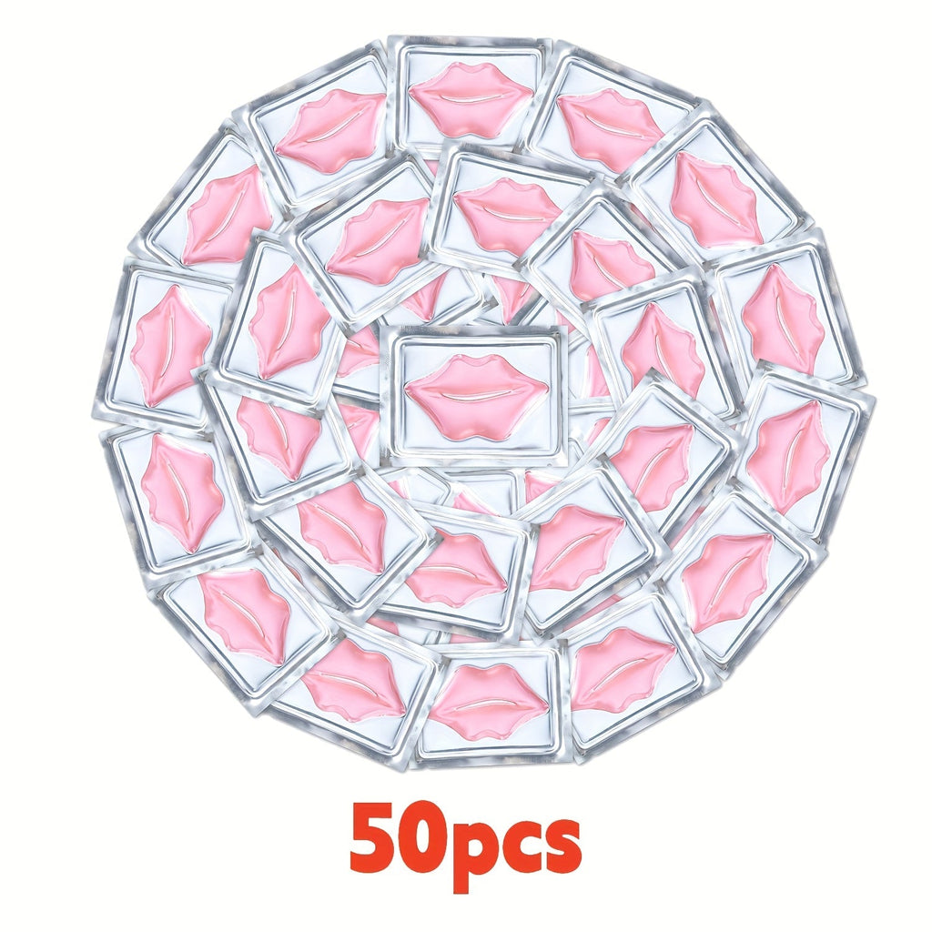 Fifty Individually Wrapped Pink Lip-Shaped Gel Patches with 11.6 x 8.8cm Sachet Dimensions — image 12