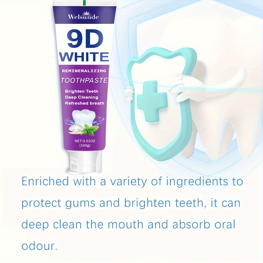 Two-Pack 100g Purple Mint Toothpaste with Hydroxyapatite and Niacinamide Listed on Ingredient Panel — image 7