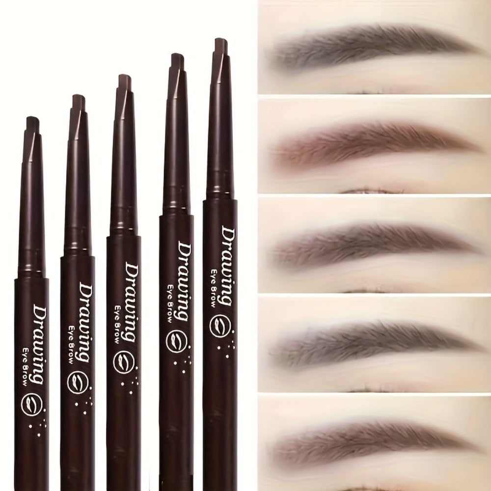 12-Pack Automatic Eyebrow Pencils with Angled Tips, Spoolie Ends and Four Brown-to-Black Color Options — image 2
