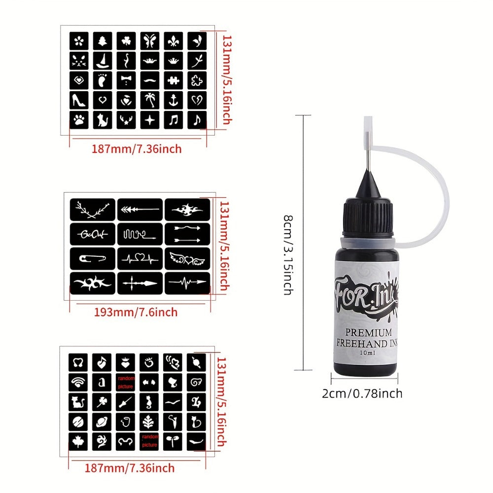 Tattoo Ink 8-Bottle Mixed Color Set with One Kit Configuration and Color Selection with Item-Specific Color, Capacity and Bot