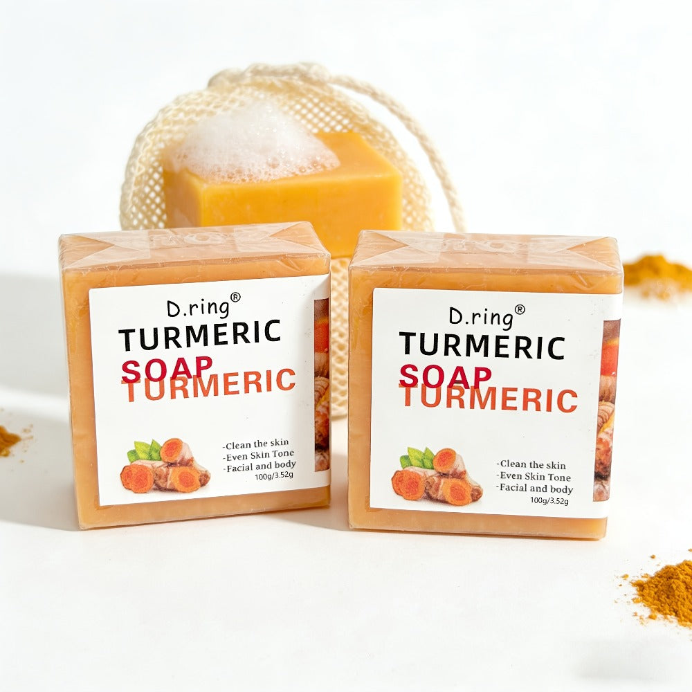 Kojic Acid Brightening Soap Bars 15-Pack – Turmeric Lemon Natural Face & Body Cleanser, Cold Processed Paraben-Free Formula —