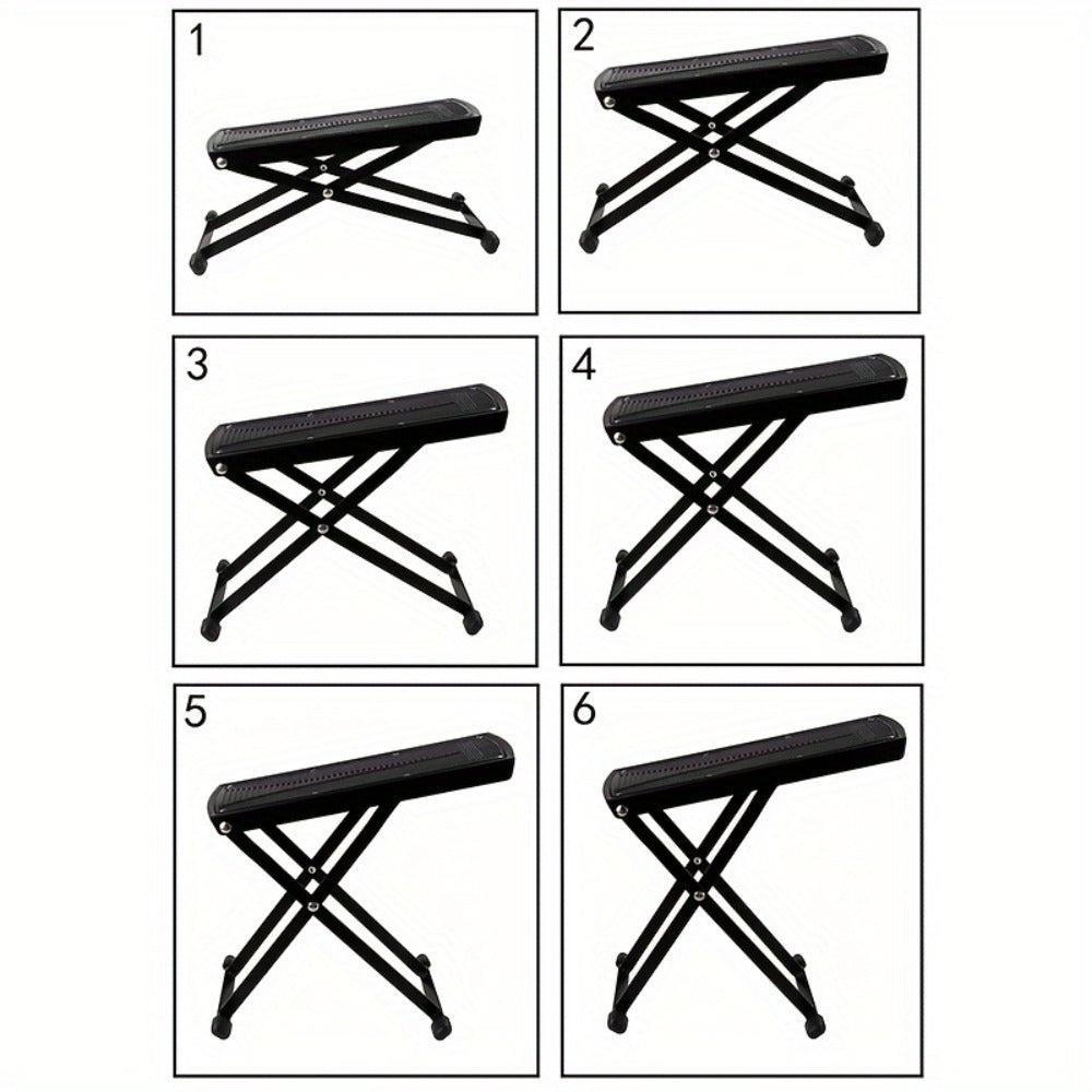 Adjustable Pedicure Footrest Stand 4-6 Level Non-Slip Portable Foot Rest for Nail Care – Professional Manicure Pedicure Tool 