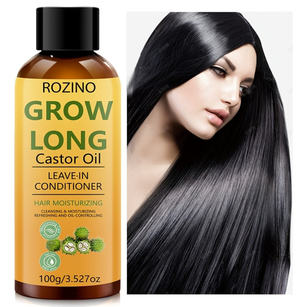 Deep Castor Oil Hair Conditioner 100ml Thickening Scalp Treatment for Bath Time, Home Spa and Personal Care — image 6