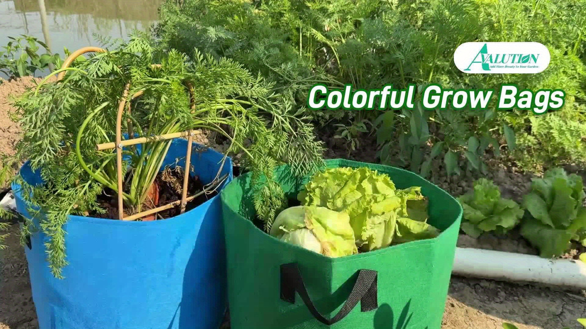 5/7/10/15 Gallon Plant Grow Bags, 7Pack Colourful Fabric Planters Plant Pots Garden Bags To Grow Vegetables With Reinforced H