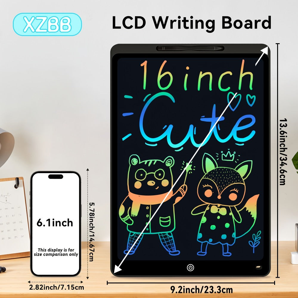 Large LCD Drawing Tablet for Kids 16 & 20 Inch, Colorful Erasable Electronic Doodle Board Reusable Writing Pad — image 1