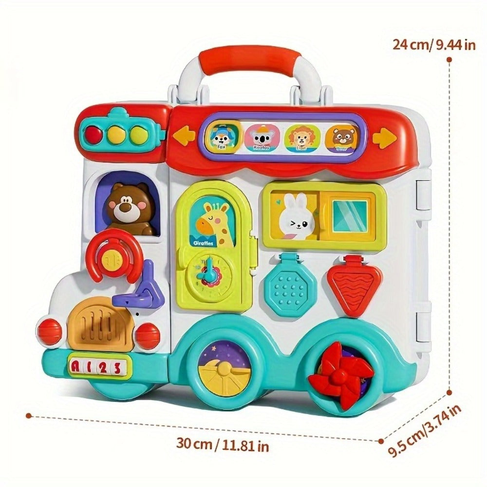 Montessori Busy Board for Toddlers 1-3, 54-in-1 Sensory Activity Board with Zippers Buckles Locks — image 3