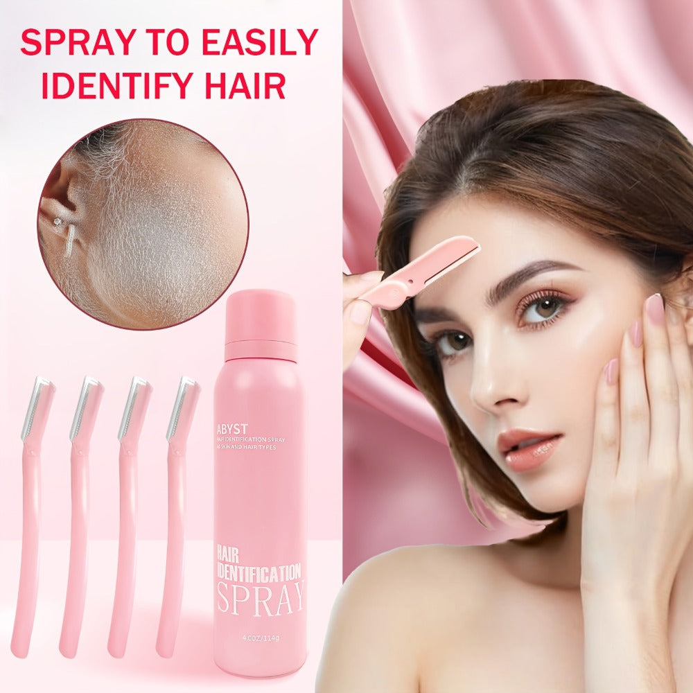 Squalane Shaving Spray for Women Alcohol-Free Moisturizing – Facial Hair Removal Peach Fuzz Pale Beige Tint Fine Mist Face & 