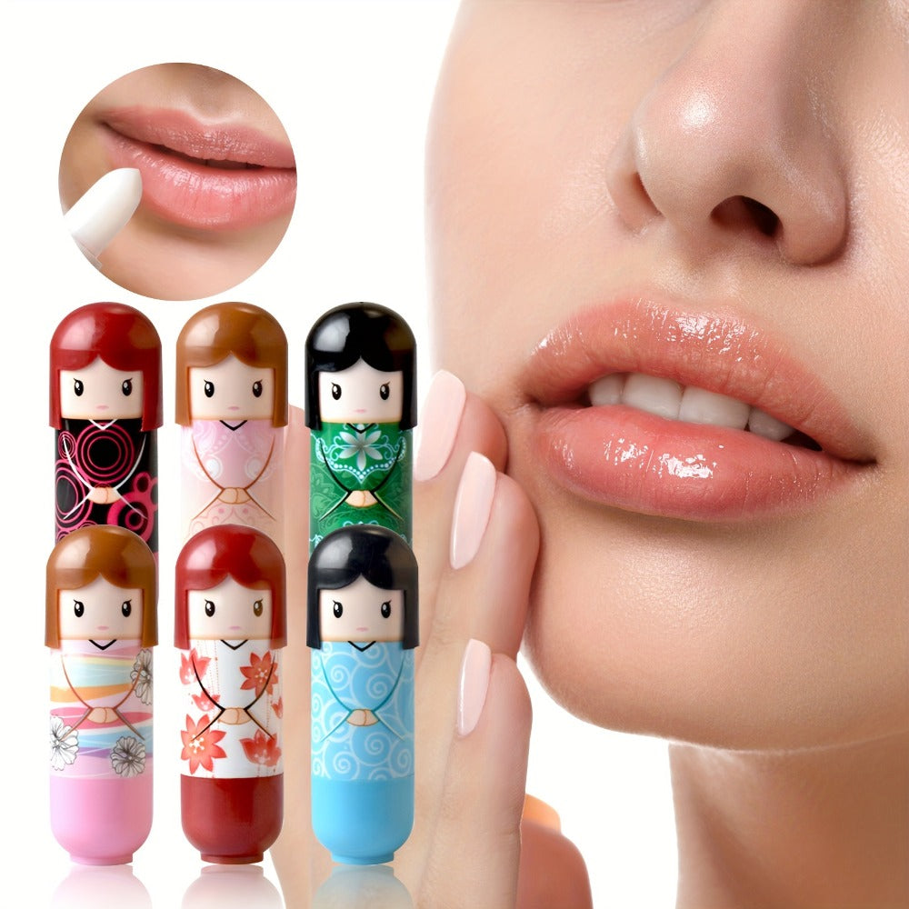 24-Piece Doll-Shaped Lip Balm Display Set in Two Illustrated Set A or Set B Checkout Options — image 8