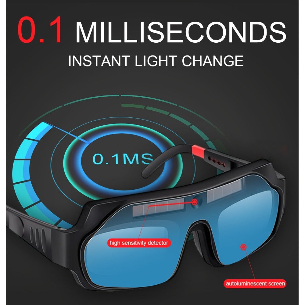 Auto-Darkening Welding Goggles True Color Lens – Anti-Glare Safety Glasses for TIG MIG MMA Plasma Welding — image 6