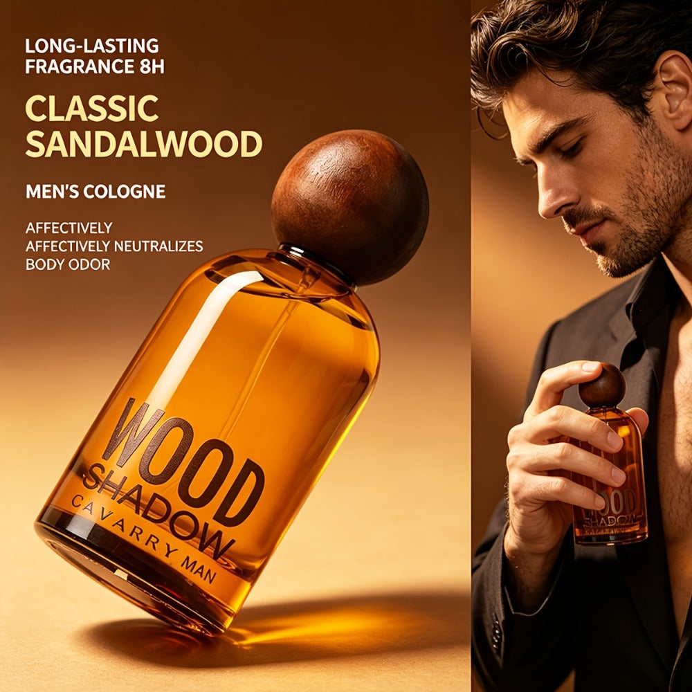 Perfume for Men Wooden-Bottle Spray with a Woody Sandalwood Profile and Two Options in a Distinctive Bottle Presentation — im