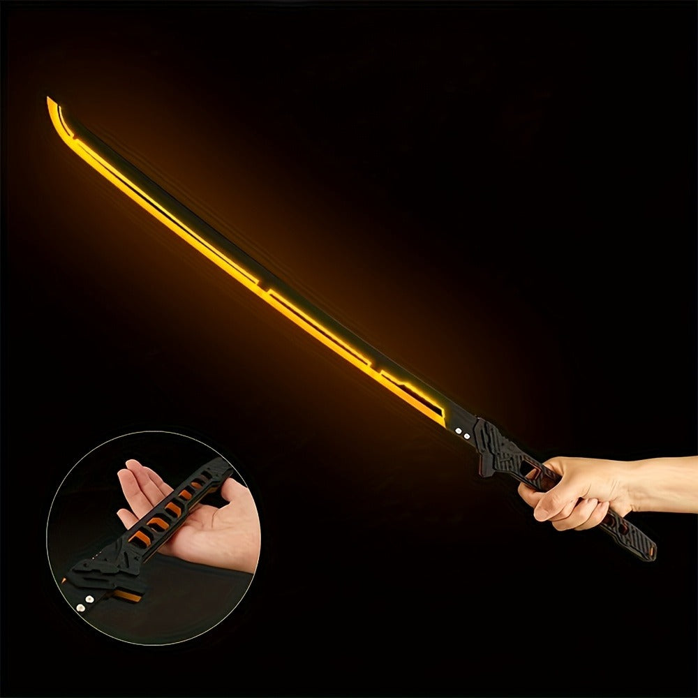 LED Cyberpunk Katana Prop 80cm Acrylic Luminous with the Listed Color, Size or Set Options for Everyday Use — image 6