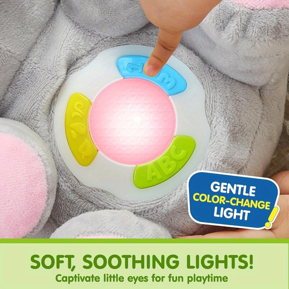 Plush Musical Elephant Baby Toy with Music & Lights, Stuffed Animal Sensory Toy for Infants 6+ Months — image 4