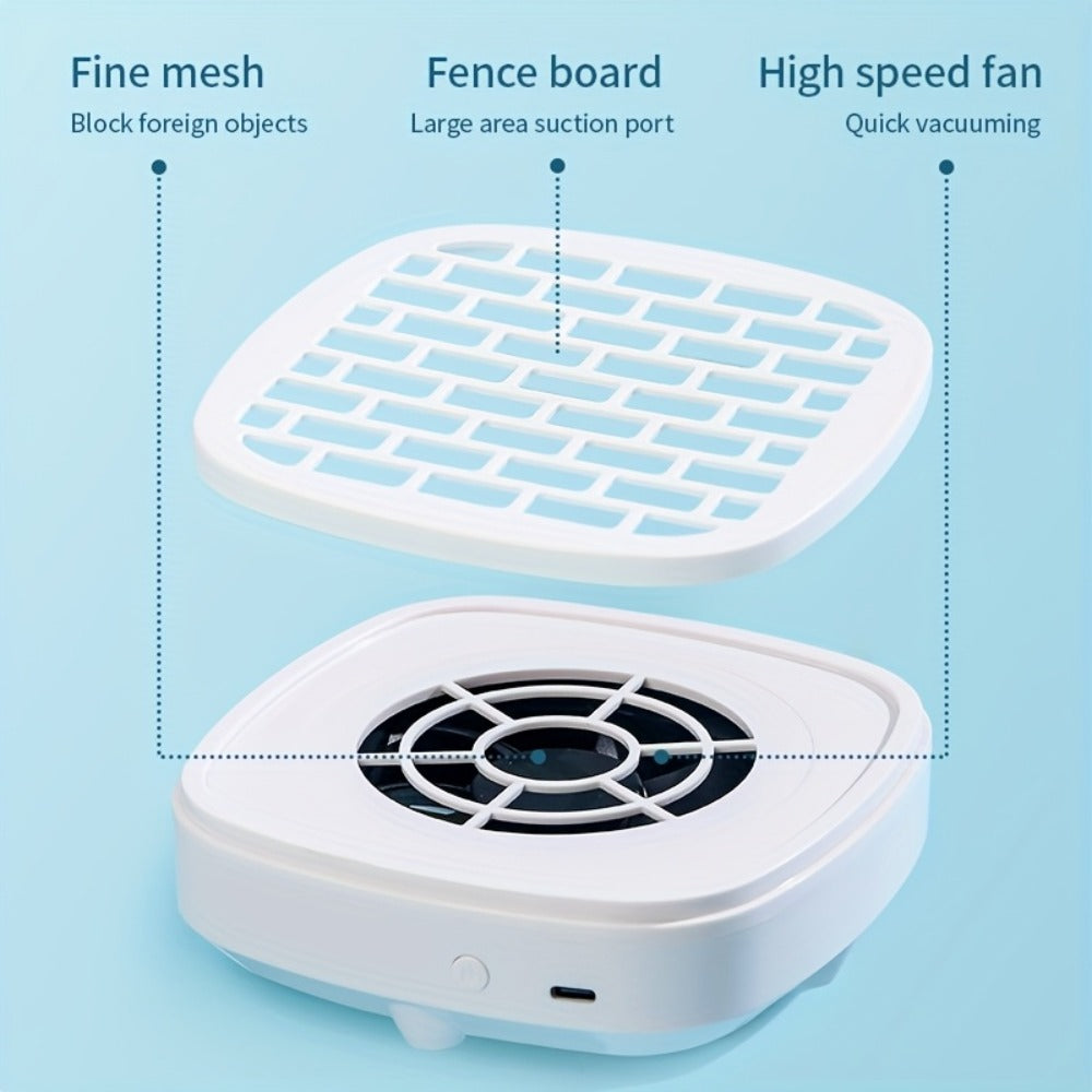 Nail Dust Collector Mini USB Electric Vacuum Cleaner with 10 Filter Pads & Strong Suction, Portable Nail — image 13